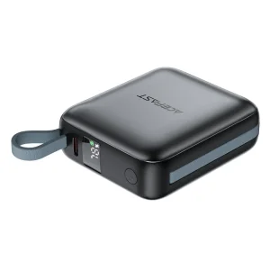 پاوربانک 10000 ایس فست ACEFAST M23 PD22.5W GaN Fast Charger توان 22.5 وات همراه با کابل متصل