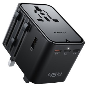 شارژر دیواری و مبدل برق ایس فست ACEFAST Z8 PD45W GaN Fast Charger توان 45 وات