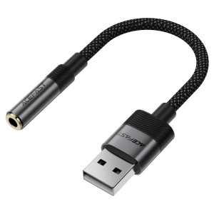 کابل تبدیل USB به پورت AUX ایس فست ACEFAST J13 طول 15 سانتی متر