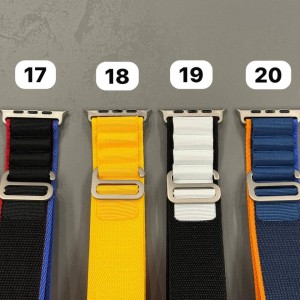 بند مدل Alpine Loop مناسب برای اپل واچ سری 1/2/3/4/5/6/7/8/SE/ULTRA سایز 42/44/45/49 میلی متری