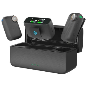 میکروفون بی سیم پاورولوژی Powerology Pure Q1 AI Noise-Cancelling Microphone PWS20BK
