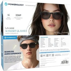 عینک با دوبین و هوش مصنوعی پاورولوژی Powerology Lovanni Ai Smart Glasses PWAICMBK