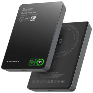 پاوربانک وایرلس چند کاره 10000 پاورولوژی Powerology MagVolt PPBCHA75BK