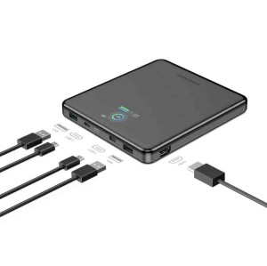پاور بانک 20000 و هابHDMI پاورولوژی Powerology VoltStream Power Bank PPBCHA89BK