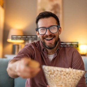 عینک با دوبین و هوش مصنوعی پاورولوژی Powerology Paganspo AI Camera Smart Glasses PWAICMGY