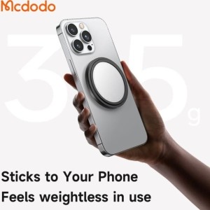 پاپ سوکت چرمی و هولدر انگشتی مگنتی با آینه آرایش مک‌دودو Mcdodo MR-7912
