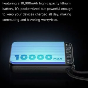 پاوربانک وایرلس 10000 با کابل متصل تایپ سی مک دودو Mcdodo Uni-Power Power Bank MC-865