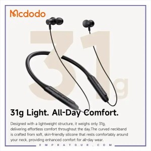 هندزفری گردنی مک دودو Mcdodo VerveFit Neck Wireless Neckband Headphones HP-893