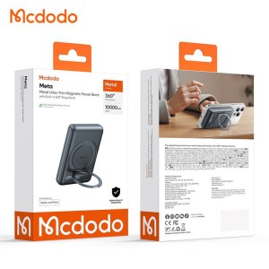 پاوربانک وایرلس مگنتی 10000 مک دودو Mcdodo Meta Ultra-Thin Magnetic Power Bank MC-8371