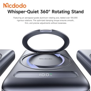 پاوربانک وایرلس مگنتی 10000 مک دودو Mcdodo Meta Ultra-Thin Magnetic Power Bank MC-8371