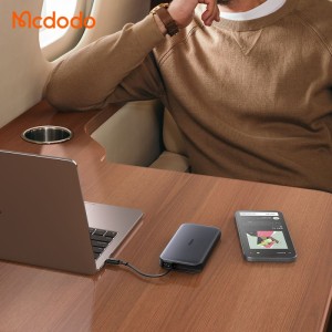 پاوربانک 45 وات 10000 با کابل تایپ سی جمع شونده مک دودو Mcdodo Power Bank MC-5920