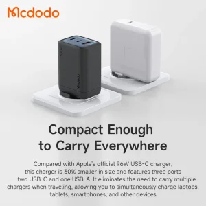 آداپتور شارژ 3 پورت 100 وات مک دودو Mcdodo Gana Mini CH-012