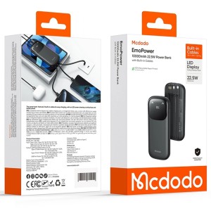 پاور بانک 10000 مک دودو Mcdodo مدل MC-8520 توان 22.5 وات با کابل
