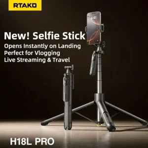 مونوپاد و سه پایه شاتر دار رتاکو RTAKO Secendary Handle Selfie Stick H18L PRO