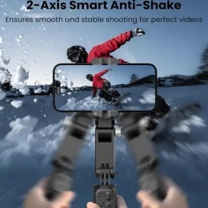 گیمبال و استبلایزر با قابلیت ردیابی 360 درجه RTAKO AI Tracking Anti-Shake Gimbal Stabilizer Q19