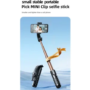 سه پایه و مونوپاد شاتر دار رتاکو Rtako Mini Clip Selfie Stick Q10R