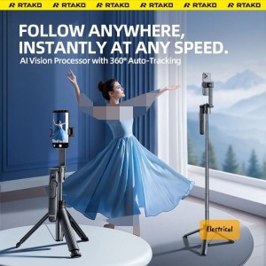مونوپاد و سه پایه با قابلیت ردیابی 360 درجه رتاکو Rtako selfie stick AI-M18