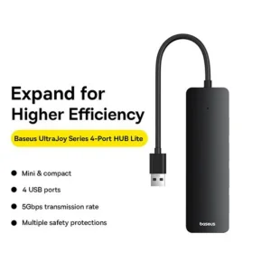 هاب 4 پورت USB 3.0 باسئوس مدل BS-OH080 15cm