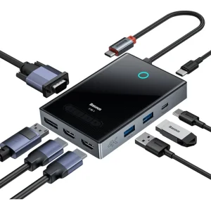 هاب 8 پورت USB-C باسئوس مدل BS-OH082 Focus Series