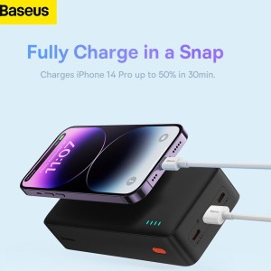 پاوربانک بیسوس مدل Airpow 20W ظرفیت 30000 میلی آمپر ساعت