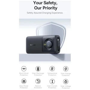 پاوربانک بیسوس مدل 65W NOMOS ظرفیت 20000 هزار میلی آمپر همراه با کابل USB-C