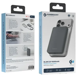 پاور بانک 10000 مگ سیف دار پاورولوژی Powerology Blanc25 MagSafe PPBCHA88