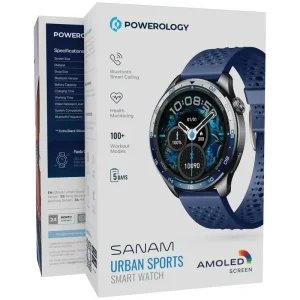 ساعت هوشمند پاورولوجی مدل URBAN SPORTS PSWBTKW290OG با بند سیلیکونی