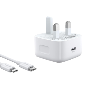 شارژر دیواری 20 وات با پورت USB-C PD یوگرین مدل CD137 همراه با کابل USB-C to USB-C
