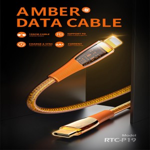 Recci Data Cable Amber USB-C to Lightning PD 20W 150cm RTC-P19CL