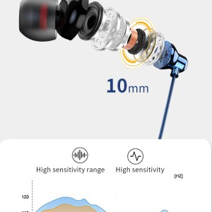 RECCI REP-L36 Type-C interface digital version metal wired headset