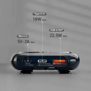 پاور بانک 10000 و شارژر وایرلس مغناطیسی رسی Recci 20W + 22.5W Magnetic Wireless Power Bank RPB-P18