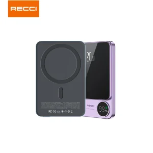 پاوربانک و مگ سیف رسی مدل RPB-W16 ظرفیت 10000 میلی آمپر ساعت (RECCI RPB-W16 Matrix 10000mAh Wireless Charging Power)
