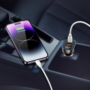 شارژر فندکی 65 وات  RCC-N21 رسی (Recci RCC-N21 Journey Transparent Design Car Charger)