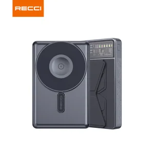 پاوربانک رسی مدل RPB-W19 ظرفیت 10000 میلی آمپر ساعت (Recci RPB-W19 Pathfinder 3 IN 1 Magnetic Wireless Charging Power Bank 100000mAh)