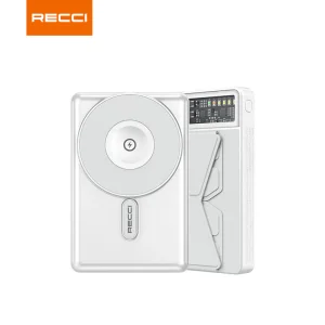 پاوربانک رسی مدل RPB-W19 ظرفیت 10000 میلی آمپر ساعت (Recci RPB-W19 Pathfinder 3 IN 1 Magnetic Wireless Charging Power Bank 100000mAh)