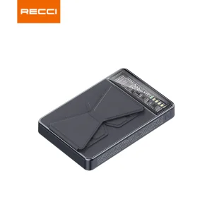 پاوربانک رسی مدل RPB-W19 ظرفیت 10000 میلی آمپر ساعت (Recci RPB-W19 Pathfinder 3 IN 1 Magnetic Wireless Charging Power Bank 100000mAh)