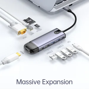 هاب 10 پورت USB-C مک دودو مدل HU-742