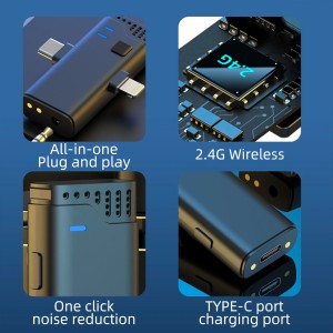 میکروفون یقه‌ای وایرلس کیس دار مدل MW-16