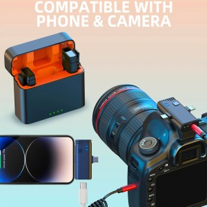 میکروفون یقه‌ای وایرلس کیس دار مدل MW-16