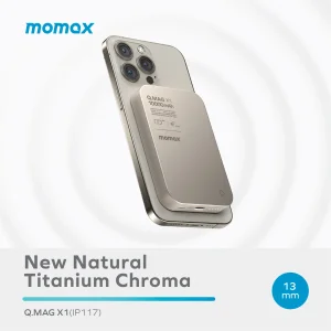 پاوربانک مگنتی و وایرلس مومکس 10000 سری Q.MAG X 1 مدل IP117
