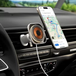 شارژر مگنتی 1-Charge Flow | Magnetic Wireless Charging Car Mount (15W) مومکس (momax)