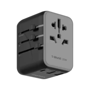شارژر مسافرتی سه پورت 1-World | 3-Ports Travel Charger (20W) مومکس (momax)