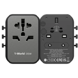 شارژر مسافرتی 5 پورت سی و پنج وات 1-World | 5-Ports Travel Charger (35W) مومکس (momax)