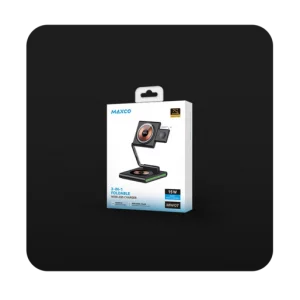 استند شارژ بیسیم چند کاره Maxco مدل MW07 ا Maxco 3-in-1 Foldable Wireless Charger 15W MW07
