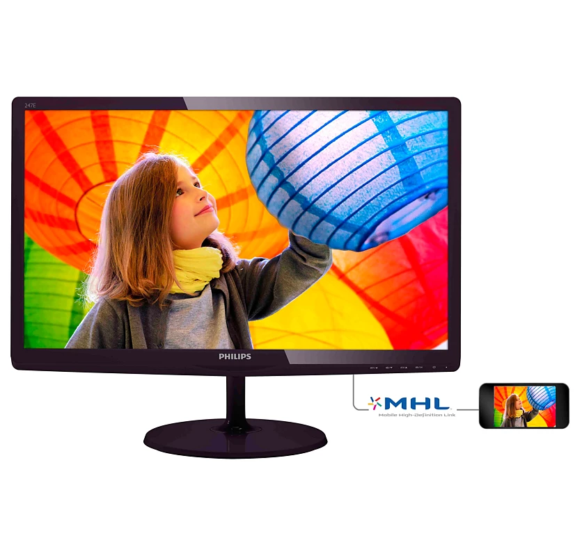 مانیتور 24 اینچ Philips 247E6 اسپیکردار