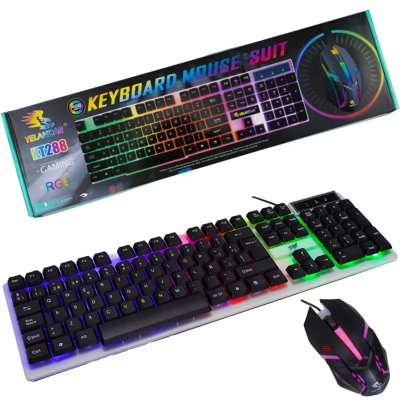 کیبورد و موس گیمینگ YELANDAR KT288