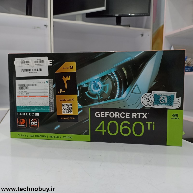 کارت گرافیک GIGABYTE GeForce RTX 4060 Ti EAGLE OC 8GB