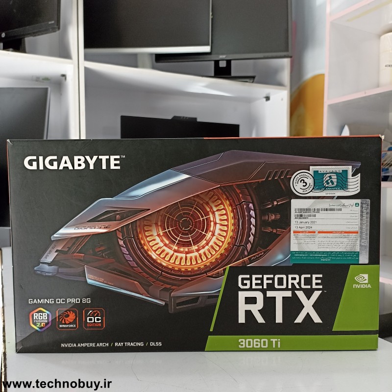 کارت گرافیک استوک GIGABYTE RTX 3060Ti Gaming OC  Pro 8GB