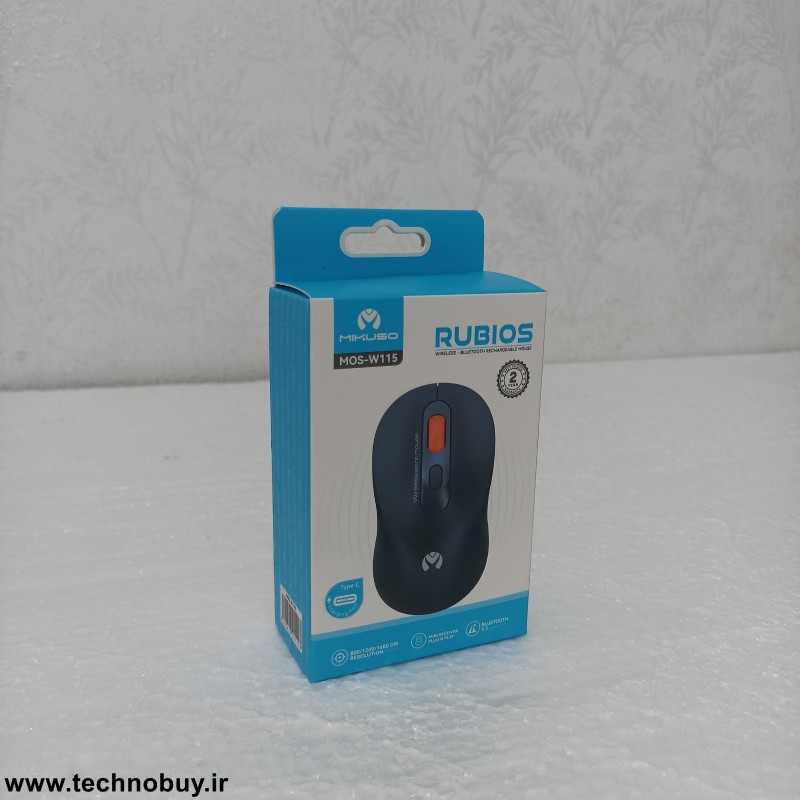 ماوس بی سیم سایلنت شارژی MIKUSO MOS-W115