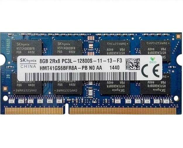 رم استوک لپ تاپ Hynix 8gb 2RX8 PC3L-12800S-11-13-F3